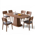 Essgruppe mit Tisch und Stühlen, aus Holz, Farbe: hellbraun