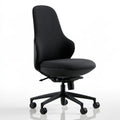 Ergonomischer Bürostuhl, mit klarer Formgebung, Farbe: schwarz