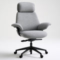Ergonomischer Bürostuhl, mit Stoffbezug, Farbe: hellgrau
