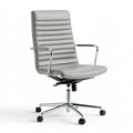 Ergonomischer Bürostuhl, mit Kunstlederbezug, Farbe: grau